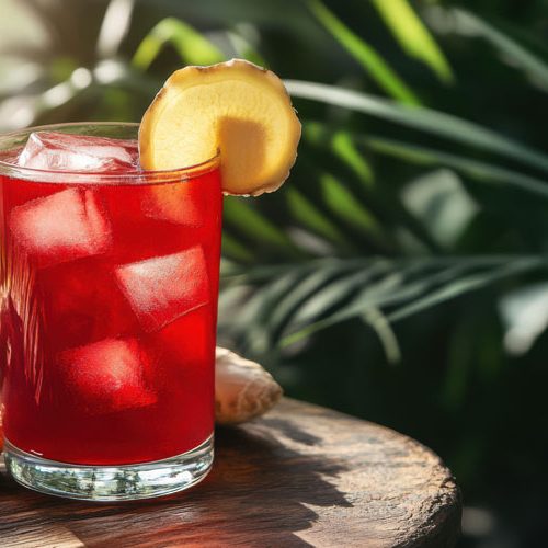 sorrel tea with ice